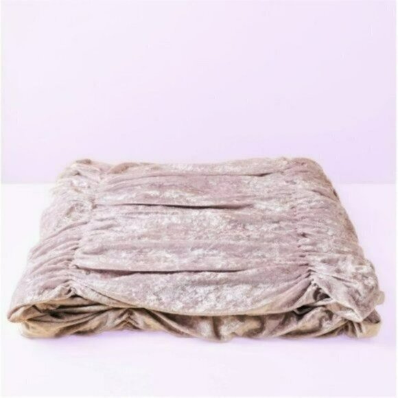 NWT RACHEL ZOE 3-Pc Soft Crushed Velvet Duvet Cover Full/Queen Set - Picture 2 of 6